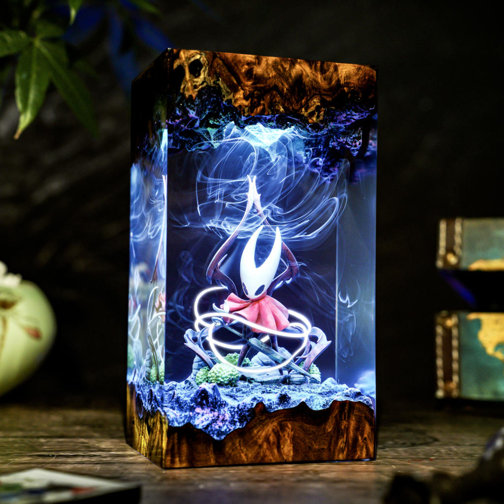 The Knight and Hornet Hollow Knight Lamp