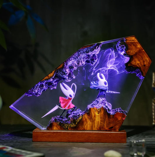 The Knight and Hornet Hollow Knight Lamp