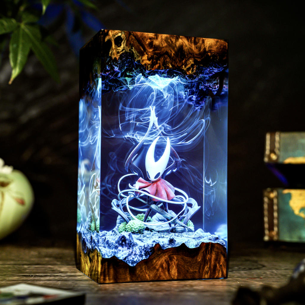 The Knight and Hornet Hollow Knight Lamp