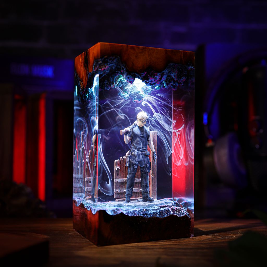 Biohazard Leon S. Kennedy Custom Epoxy Light