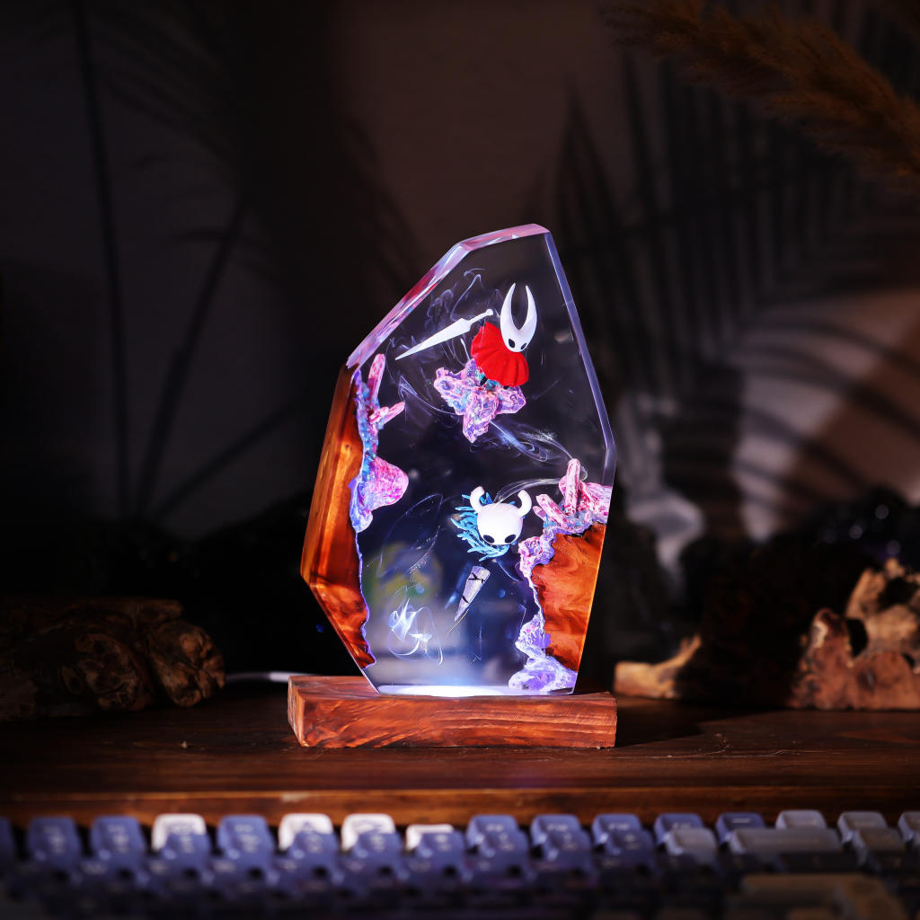 The Knight and Hornet Hollow Knight Lamp
