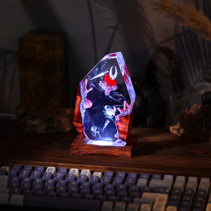 The Knight and Hornet Hollow Knight Lamp