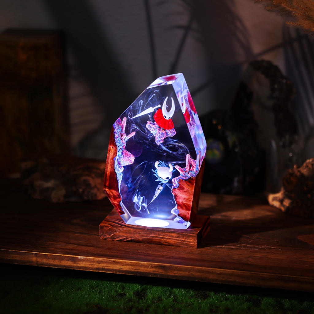 The Knight and Hornet Hollow Knight Lamp