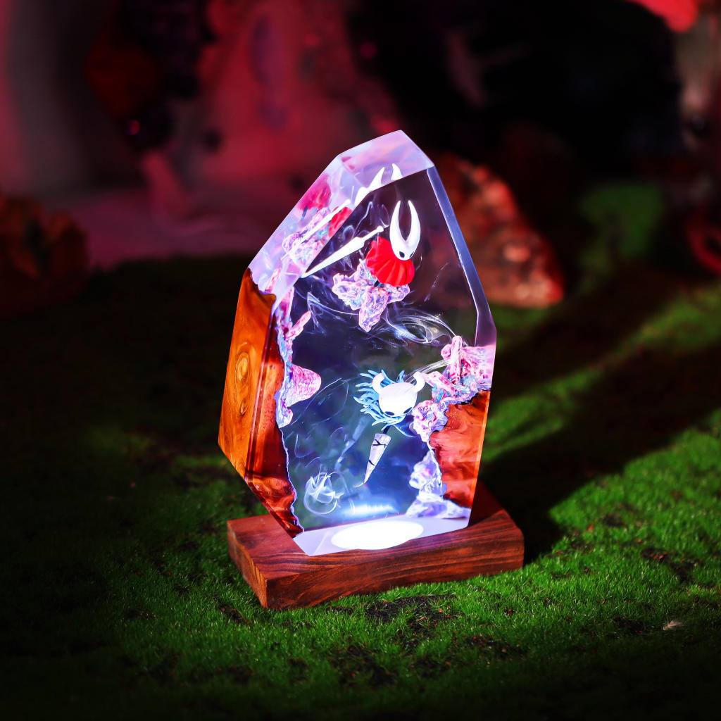 The Knight and Hornet Hollow Knight Lamp