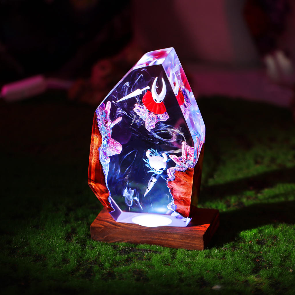 The Knight and Hornet Hollow Knight Lamp